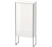 Armoire demi-hauteur Duravit XSquare 50,0x23,6 cm, 1 porte, charnière droite, 2 étagères en verre, XS1304R2222, XS1304R2222, Colorazione: Decoro bianco lucido