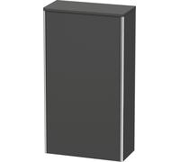 Armoire demi-hauteur Duravit XSquare 50,0x23,6 cm, 1 porte, charnière droite, 2 étagères en verre, XS1303R4949, XS1303R4949, Colorazione: Grafite opaco Decor