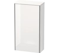 Armoire demi-hauteur Duravit XSquare 50,0x23,6 cm, 1 porte, charnière droite, 2 étagères en verre, XS1303R2222, XS1303R2222, Colorazione: Decoro bianco lucido