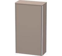 Armoire demi-hauteur Duravit XSquare 50,0x23,6 cm, 1 porte, charnière droite, 2 étagères en verre, XS1303R4343, XS1303R4343, Colorazione: Basalto opaco decoro opaco