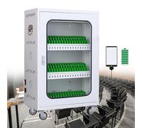 Armoire di ricarica portatile per telefoni cellulari, stazione di ricarica USB per classe, palestra, ufficio, biblioteca, 50 slot per una gestione efficiente dei dispositivi