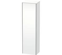 Armoire haute Duravit XSquare 50,0x35,6 cm, 1 porte, accrochée à gauche, 4 étagères en verre, XS1313L1818, XS1313L1818, Colorazione: Bianco opaco Decor bianco opaco