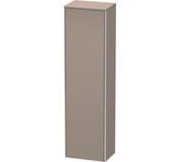 Armoire haute Duravit XSquare 50,0x35,6 cm, 1 porte, charnière droite, 4 étagères en verre, XS1313R4343, XS1313R4343, Colorazione: Basalto opaco decoro opaco