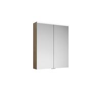 Armoires de toilette burgbad Eqio avec éclairage LED à poser, 2 portes, 650x800x170mm, SPGS065F3180, SPGS065F3180, Corpo: Rovere Decorazione Cashmere quercia