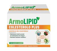 Armolipid Colesterolo Plus, Integratore con Fitosteroli, 90 Compresse | Integratore Colesterolo con Steroli Vegetali e Vitamina B1, Nuova Formula, Doppia Azione, con Estratto di Bergamotto