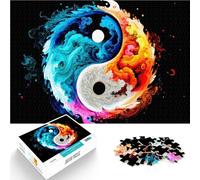 Armonia Cosmica Yin Yang puzzle 1000 pezzi per adulti Giocattoli che creano dipendenza e sfidano l'intelligenza del cervello Collezione di artisti, Belle arti 38x26cm