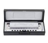 Armonica a 10 Fori, Armonica Blues Professionale Chiave in Sib Accessori per Armonica Arpa per Regali per Principianti Accessori per Fiati (Bianco)