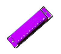 Armonica A 10 Fori Blues Livello Di Prestazione Professionale Blues C Key Principianti Adulti Dieci Fori(Purple)