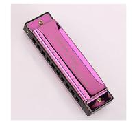 Armonica A 10 Fori C Tune Per Studenti Principianti Con Copertura In Acciaio Inossidabile Armonica Ad Ancia In Bronzo Fosforoso Armonica Strumento Musicale (Color : 04)