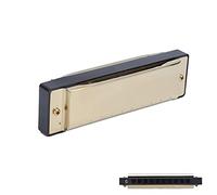 Armonica a 10 fori con chiave G, armonica per suonare armonica a bocca, organo a bocca, strumento musicale a fiato, 10 fori, 20 g, con scatola