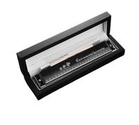Armonica a 24 buche professionale che suona la chiave polifonica C per principianti(Black)