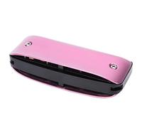 Armonica a 7 Fori Copre Due Armoniche, Armonica a 7 Fori Ottave di Note Mini Blues Studente Adulto Principiante Che Suona l'Armonica a Bocca Colorata Strumento a Fiato (PINK)