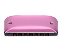 Armonica a 7 Fori Copre Due Armoniche, Armonica a 7 Fori Ottave di Note Mini Blues Studente Adulto Principiante Che Suona l'Armonica a Bocca Colorata Strumento a Fiato (PINK)