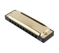 armonica a bocca 10 Fori 20 Toni Oro Opaco/nero Armonica Portatile Arpa Armonica A Bocca Strumento Musicale In Acciaio Inossidabile Per Principianti (Color : Gold)