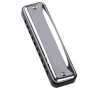 armonica a bocca 10 Fori Armonica Sliver C/D/E/F/A/G/E Diatonico Pop Folk Organetto A Bocca Professiona Strumento Musicale (Color : Key of Eb)