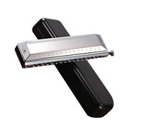 Armonica A Bocca 16 Fori 48 Toni Armonica A Bocca Cromatica Armonica A Bocca Cromatica armonica a bocca professionale (Color : Silver)