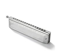 Armonica a Bocca 16 Fori 64 Toni, Strumento Cromatico Portatile per Principianti - Suono Ricco, Scala Cromatica, Adatta Bambini e Adulti