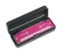 Armonica A Bocca A 10 Fori In Do Per Principianti Adulti Armonica Blues Qualità Del Suono Chiara Corpo ABC(Pink)