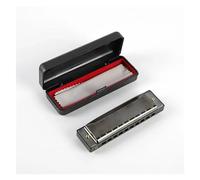 armonica a bocca Armonica A 10 Fori Armonica In Bronzo Fosforoso Studente Per La Prima Educazione Armonica Per Strumenti Musicali Con Custodia (Color : Black)