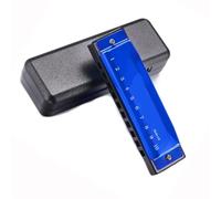 Armonica A Bocca ARMONICA A 10 FORI FACILE DA IMPARARE STABILIRE MUSICALITÀ Musicale NOTE AMPI DISTANZE Studenti armonica (Color : Blue)