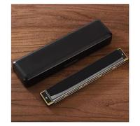 armonica a bocca Armonica A 28 Fori Accento/Polifonia Chiave C Armonica Professionale Armonica Tremolo Mini Strumenti (Color : Black)