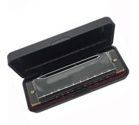 armonica a bocca Armonica A Bocca Diatonica A 10 Fori Con Custodia Per Accordatura Di Strumenti Musicali C. Indizi Di Tono Armonica (Color : Black)