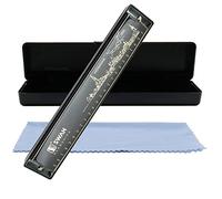 Armonica a bocca Armonica Armonica 24 fori chiave di do diatonica polifonica blues strumento musicale professionale per bambini adulti regalo per principianti