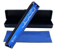 Armonica a bocca Armonica Armonica 24 fori chiave di do diatonica polifonica blues strumento musicale professionale per bambini adulti regalo per principianti