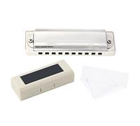 Armonica a Bocca, Armonica Blues a 10 Fori e 20 Toni Nella Chiave di Re per Principianti Che Imparano Prestazioni Professionali (BLACK