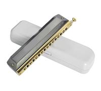 armonica a bocca Armonica Cromatica 16 Fori 64 Toni Armonica A Bocca Arpa Strumenti Musicali Professionali Armonica Di Grado Prestazionale (Color : Black 16holes)