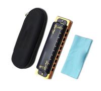 armonica a bocca Armonica Per Studenti Professionisti Armonica Diatonica A 10 Fori Bocca Ogan Strumento Musicale A Fiato (Color : Key of bD (Black))