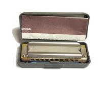 Armonica A Bocca Blues Harp 10 Fori Piastre Di Copertura In Acciaio Inossidabile Pettine In Legno Di Acero Temperamento Equabile(EB Tone)