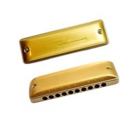 Armonica A Bocca In Alluminio Dorato Con Pettine In La Minore E Altri Toni Per Principianti E Strumenti A Fiato Per Adulti armonica Strumento Professionale(Key of Db)