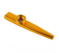 Armonica a bocca kazoo in alluminio per principianti, strumento musicale progettato per fare musica divertente e per giocare in coppia, portatile e leggera (oro)