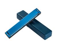 Armonica A Bocca Professionale 24 Fori Armonica Polifonica Multi-altoparlante Organo Con Folk Adulto Tre Colori Di Rosso Blu E Nero Sono Disponibili(Blue)