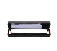 armonica a bocca professionale Armonica A 24 Fori Armonica Polifonica C-tune Dimensioni 17,5 * 3 * 2,2 Cm(Silver)