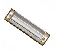 Armonica A Bocca Professionale Armonica a bocca a 10 fori Bules Arpa diatonica, chiave dell'armonica del suono C Blues Armonica per principianti(A KEY)