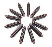 Armonica A Bocca Professionale Armonica Blues A Dieci Fori Per Principianti Set Da 7 E 12 Toni(12 black packs)