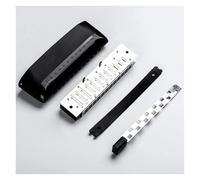 Armonica A Bocca Professionale Armonica Cromatica Moderna In Do Per Principianti E Adulti Professionisti Con Design Unico(Black)