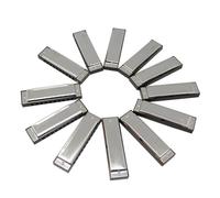 Armonica A Bocca Professionale Set Di 10 Fori Di Armonica Diatonica Blues Da 12 Tasti Per Adulti E Professionisti Con Custodia Nera