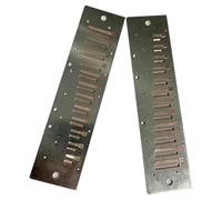 Armonica A Bocca Professionale Strumento Ad Ancia Per Armonica Cromatica Con Accessori Per Esibizioni Musicali Professionali(ETP-12 Reedplates)