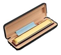armonica a bocca professionale Tremolo Armonica 28 Tremolo Bocca Ogan Strumento Musicale Armonica A Fiato Arpa 28 Fori 12 Tasti Set(Rise G)
