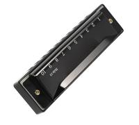 armonica a bocca Scala Cromatica Strumento Musicale A Bocca Piccola Armonica In Metallo Può Essere Utilizzata Da Studenti E Principianti (Color : Black)