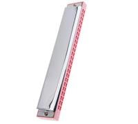 armonica a bocca Strumenti Musicali Per Armonica A Bocca Con Armonica A Tremolo Rosa In Acciaio Inossidabile Durevole A 24 Fori Per Studenti
