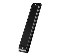 armonica a bocca Tremolo Armonica 24 Fori Accento 28 Arpa Professionale Bocca Organa Strumenti Musicali Chiave C Colore Nero ABS Pettine (Color : Tremolo-28C)