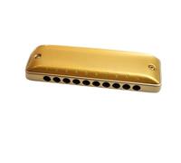 Armonica A Pettine In Alluminio Dorato Tono Brillante Piegabilità Superiore Semplificata Comodo Da Tenere(Minor E)