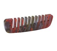 Armonica Acrilica, Parte di Armonica a Pettine Strumenti Musicali Armonici Portatili Antiruggine Per Principianti Professionisti(Rosso)