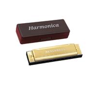 Armonica Amanti Della Musica Professionisti Che Suonano L'armonica A 10 Fori E 10 Toni(Gold)