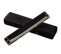 Armonica Armonica A 28 Fori Con Accenti/polifonia Chiave In Do Armonica Professionale Tremolo Mini Strumenti A Fiato(Black)