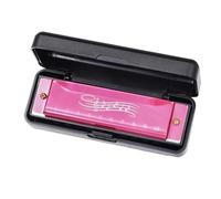 Armonica Armonica A Bocca A 10 Fori E 20 Note Facile Da Imparare Con Custodia Adatta Ai Principianti(Pink)